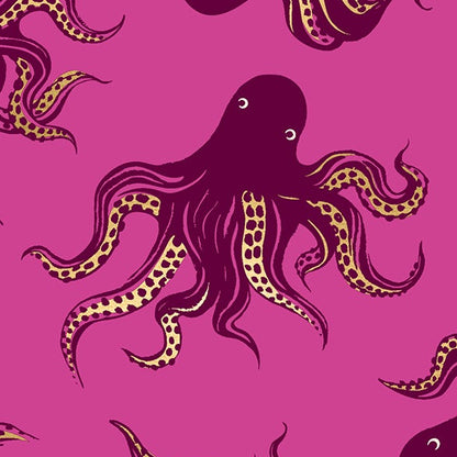 Sarah Watts Ruby Star Society Moda Fabrics Ink Shop Mystery Food RS2144 19M Berry Metallic