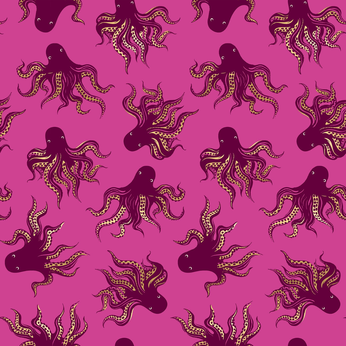 Sarah Watts Ruby Star Society Moda Fabrics Ink Shop Mystery Food RS2144 19M Berry Metallic
