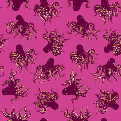 Sarah Watts Ruby Star Society Moda Fabrics Ink Shop Mystery Food RS2144 19M Berry Metallic