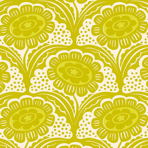 Sarah Watts Ruby Star Society Moda Fabrics Ink Shop Scallop Flower RS2140 11 Pistachio