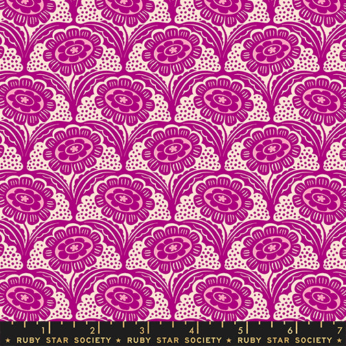 Sarah Watts Ruby Star Society Moda Fabrics Ink Shop Scallop Flower RS2140 12 Cheshire