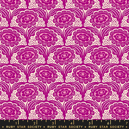 Sarah Watts Ruby Star Society Moda Fabrics Ink Shop Scallop Flower RS2140 12 Cheshire