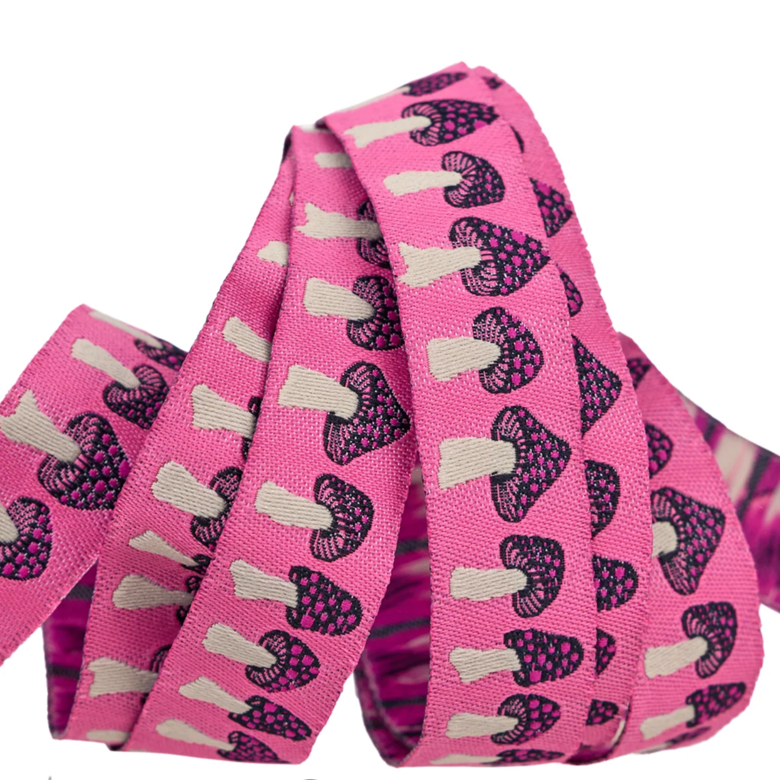 Sarah Watts Ruby Star Society Renaissance Ribbons 5/8 Mushrooms SW-110/16mm Col 01_y