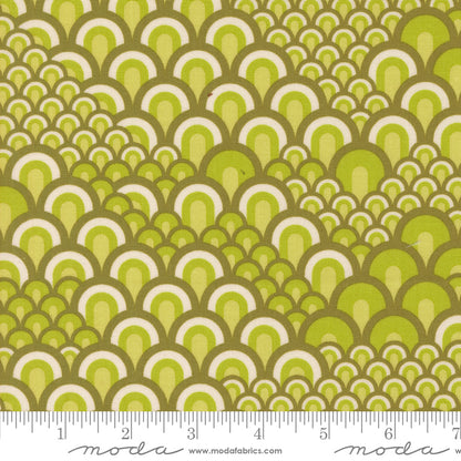 Sariditty Moda Fabrics Legendary Love Sea Waves 4505317 Avocado