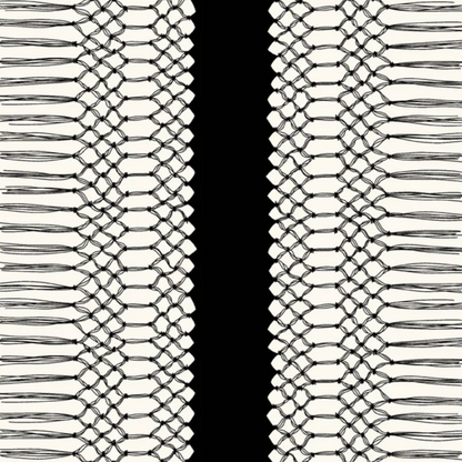 Fringes by Eye Candy Quilts | Black/Ivory