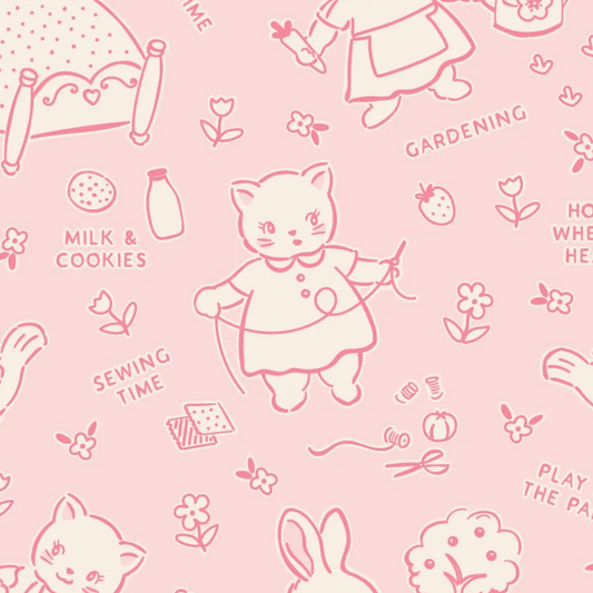 Chore Time by Elea Lutz | Pink