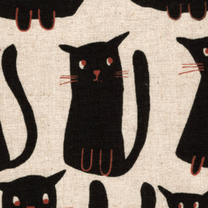 Sevenberry Cats Canvas Japanese Import 850615 Ivory