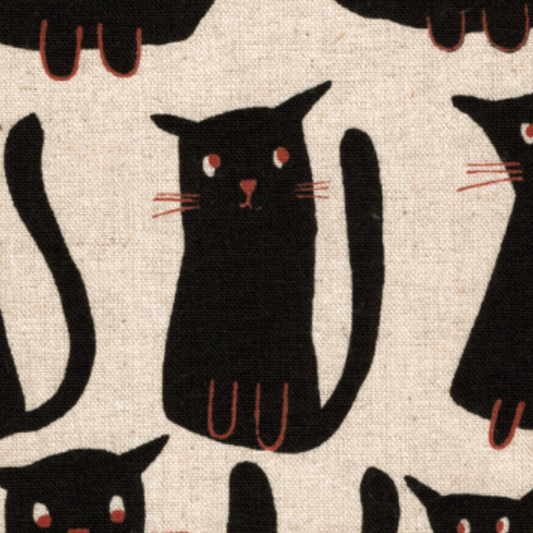 Sevenberry Cats Canvas Japanese Import 850615 Ivory