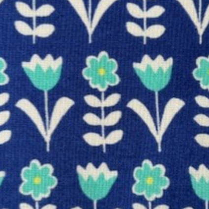 Sevenberry Flower Garden Japanese Import Fabric Navy