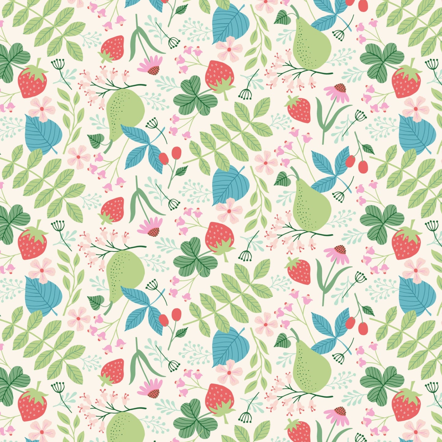 Shannon McNab Felicity Fabrics Spring Strawberries Spring Field 610280