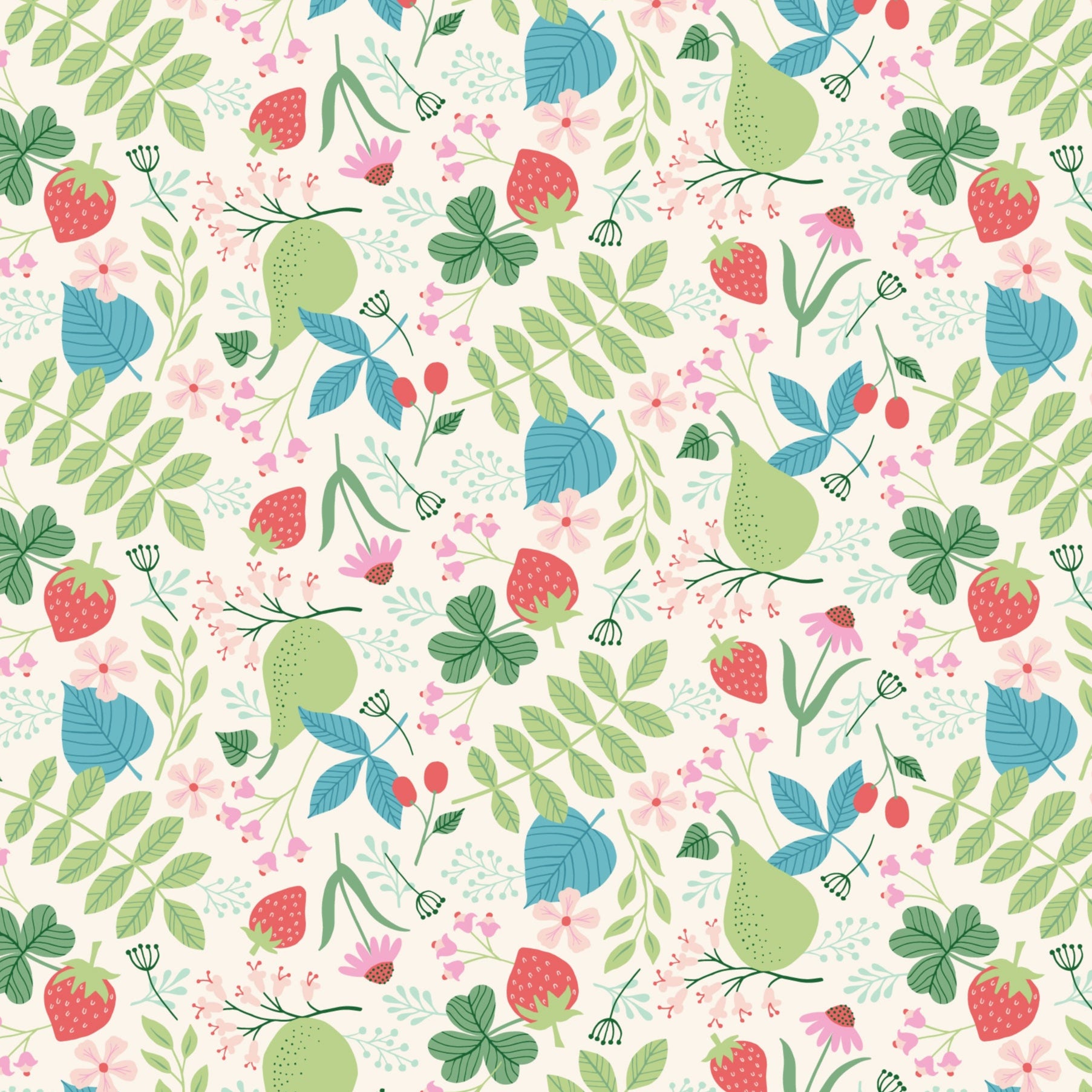 Shannon McNab Felicity Fabrics Spring Strawberries Spring Field 610280