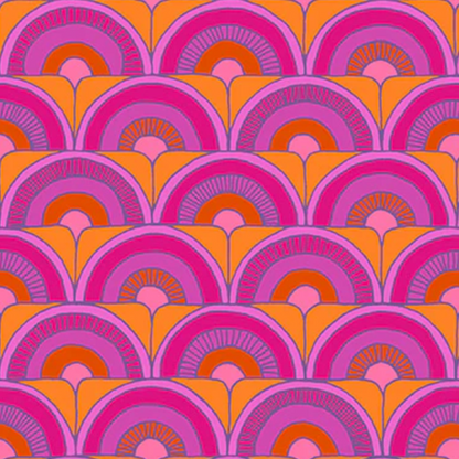 Shayla Wolf Windham Fabrics Summer Lovin' Arches 53767-4 Orange