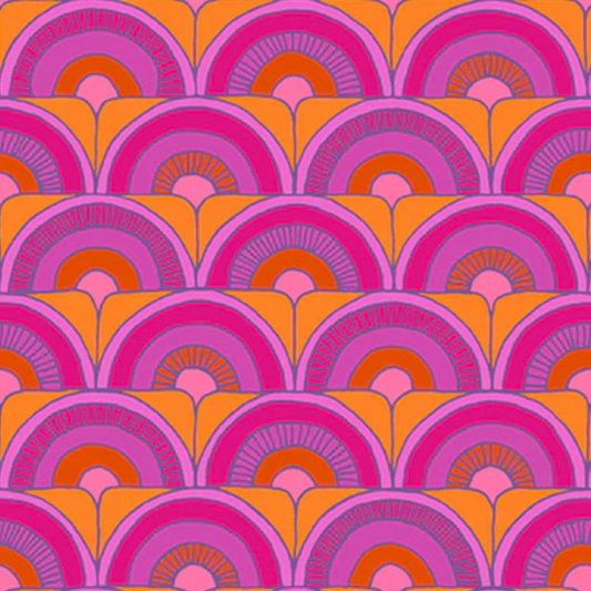Shayla Wolf Windham Fabrics Summer Lovin' Arches 53767-4 Orange