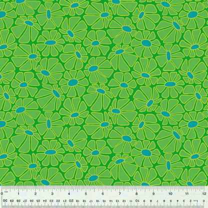 Shayla Wolf Windham Fabrics Summer Lovin' Daisy 53769-5 Green