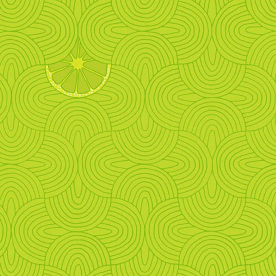 Shayla Wolf Windham Fabrics Summer Lovin' Slices Lime 53768-8 Lime