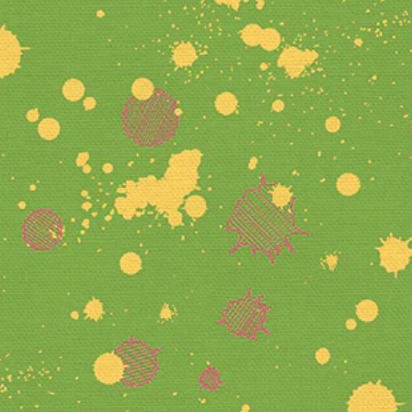 Simone Bradford Paintbrush Studio Fabrics On Your Mark Ink Splats 12010732 Olive