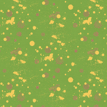 Simone Bradford Paintbrush Studio Fabrics On Your Mark Ink Splats 12010732 Olive