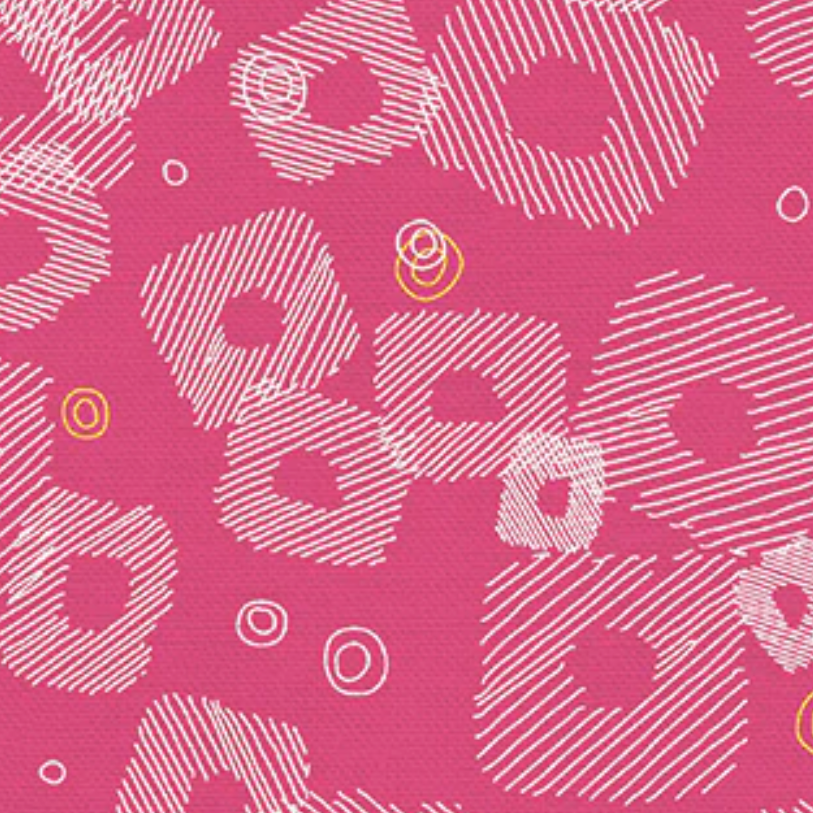 Simone Bradford Paintbrush Studio Fabrics On Your Mark Scribbled Square 12010752 Pink