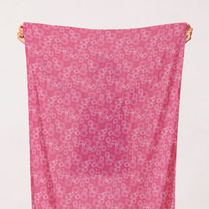 Simone Bradford Paintbrush Studio Fabrics On Your Mark Scribbled Square 12010752 Pink