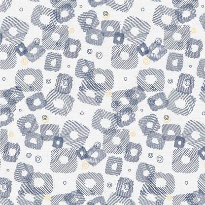 Simone Bradford Paintbrush Studio Fabrics On Your Mark Scribbled Square 12010753 Blue