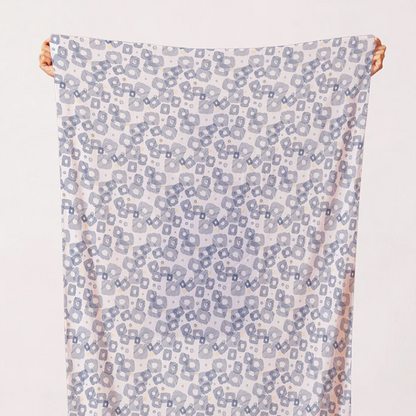 Simone Bradford Paintbrush Studio Fabrics On Your Mark Scribbled Square 12010753 Blue