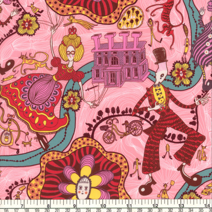 Sir Grayson Perry Liberty Fabrics 150th Anniversary Collection Shirley Smith Pink 