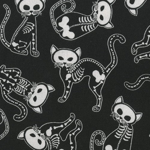 Skeleton Cats by Timeless Treasures and Hi-Fashion Fabrics 8100
