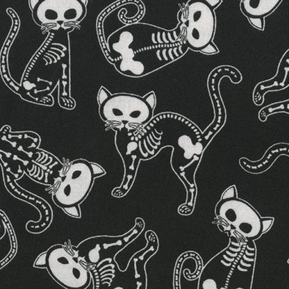 Skeleton Cats by Timeless Treasures and Hi-Fashion Fabrics 8100