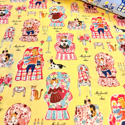 Sobakasu Kids YUWA Japanese Fabrics My Favorite Chair Yellow