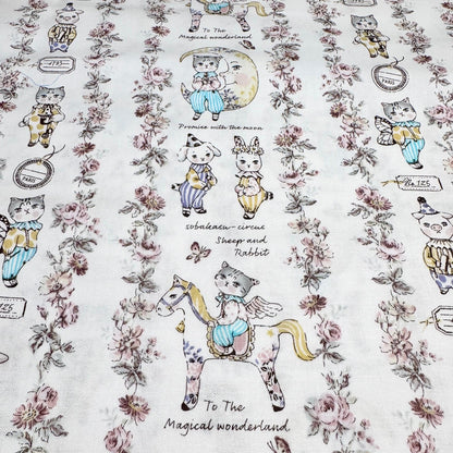 Sobakasu Kids Yuwa Fabrics Japanese Import Magical Wonderland White