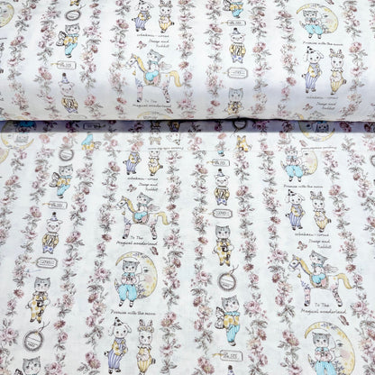 Sobakasu Kids Yuwa Fabrics Japanese Import Magical Wonderland White