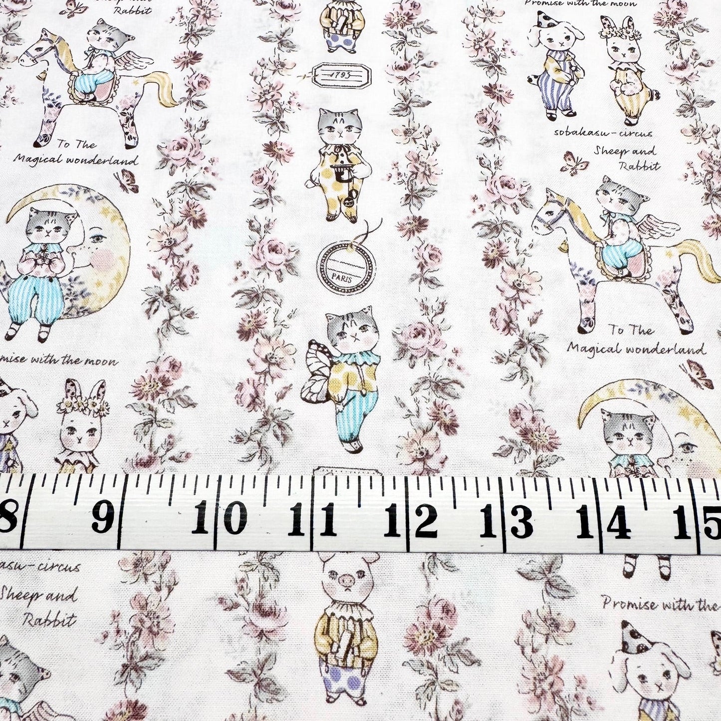 Sobakasu Kids Yuwa Fabrics Japanese Import Magical Wonderland White