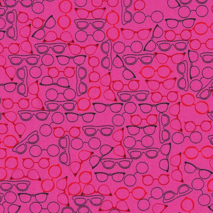 Stof Fabrics Blank Quilting Best Bits Sunglasses Fuchsia 4512-766