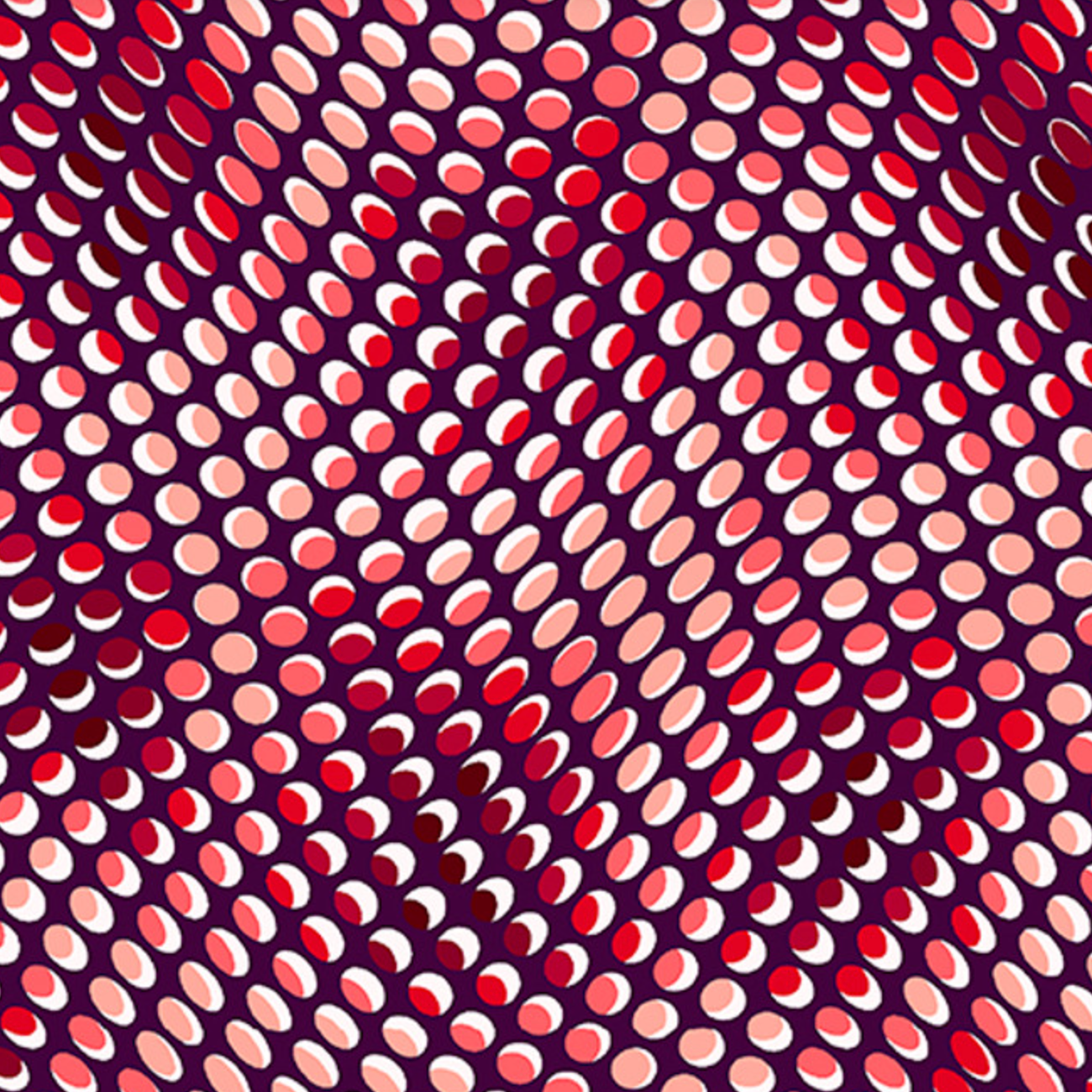 Stof Fabrics Blank Quilting Psychadelic Dots Red 4515-284