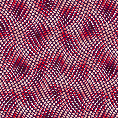 Stof Fabrics Blank Quilting Psychadelic Dots Red 4515-284