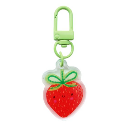 Strawberry Zipper Charm by Lizzy House for Moda Fabrics LHEVDZ012