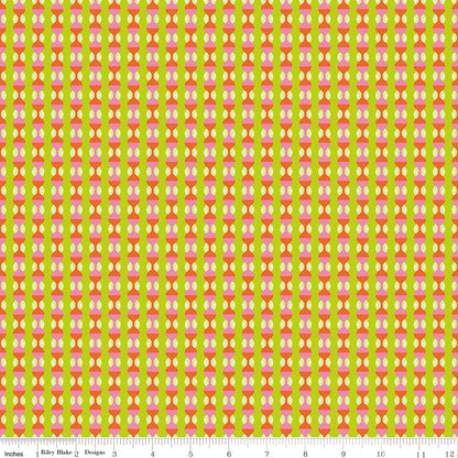Sue Daley Riley Blake Designs Celebrate Ogee C15334-LIME