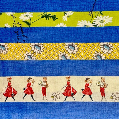 Suzuko Koseki Yuwa Fabrics Japanese Import Stripes Blue