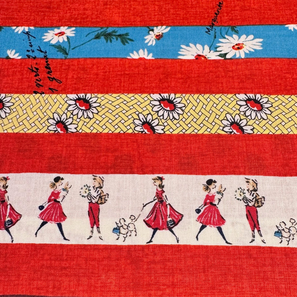 Suzuko Koseki Yuwa Fabrics Japanese Import Stripes Red