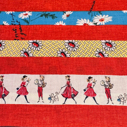 Suzuko Koseki Yuwa Fabrics Japanese Import Stripes Red