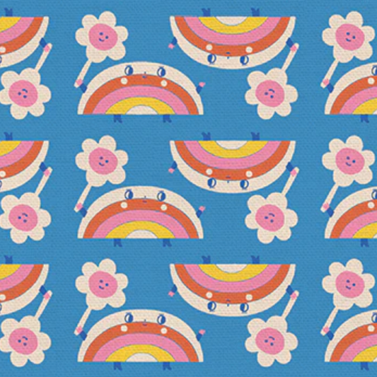 Suzy Ultman Paintbrush Studio Fabrics Grow Love Rainbow Wishes 12022477