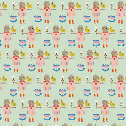 Suzy Ultman Paintbrush Studio Fabrics Step Right Up Bird and Bear 12021346