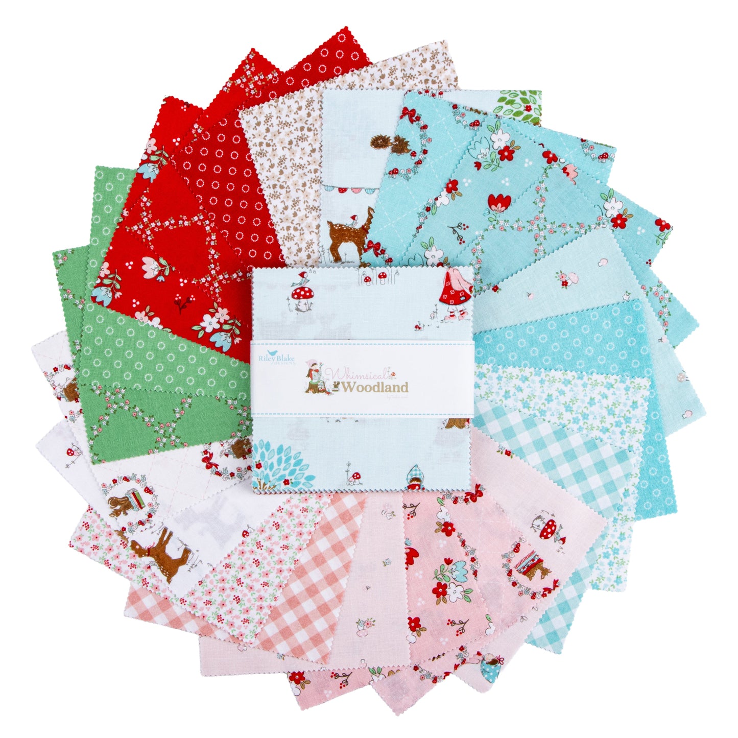 Tasha Noel Riley Blake Designs Whimsical Wonderland 5" Charm Pack 5-17640-42