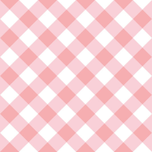 Tasha Noel Riley Blake Designs Whimsical Woodland Diagonal Gingham C17646-PINK