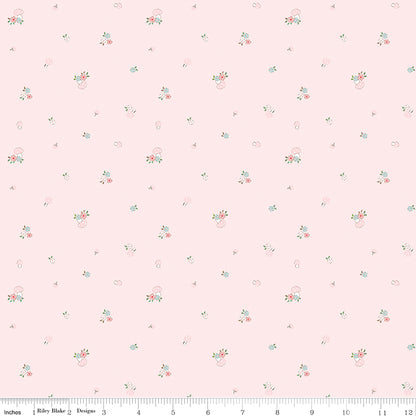 Tasha Noel Riley Blake Designs Whimsical Woodland Mushrooms C17644-PINK