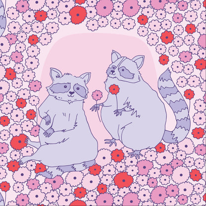 The Good Twin Cloud9 Fabrics Forest Friends Sweet Raccoons 228667