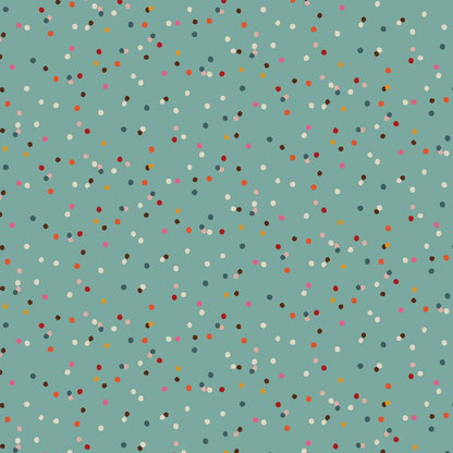 Thread and Ink Design Studio Confetti Teal CONF5000TEAL