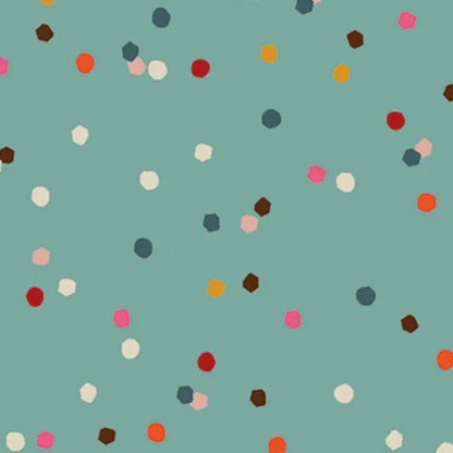 Thread and Ink Design Studio Confetti Teal CONF5000TEAL