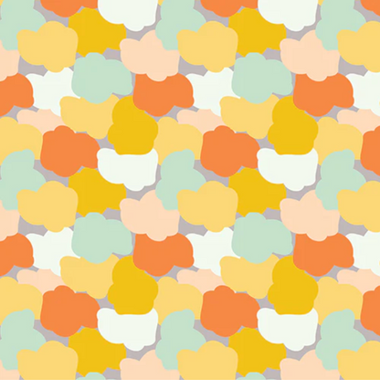 Tracey Wirth Paintbrush Studio Fabrics Jump Ride Spin Clouds Yellow Orange 12098851