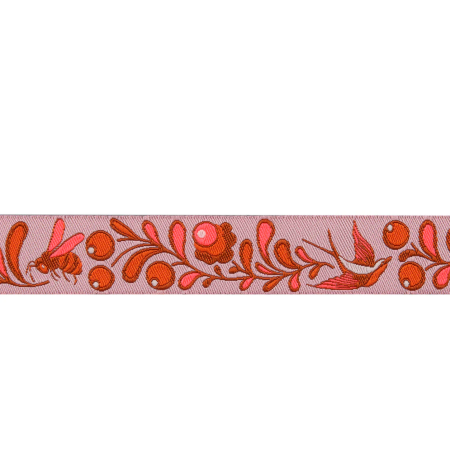 Tula_Pink_Birds_and_Bees_Renaissance_Ribbons_Cosmic_Pink TK-108/22mm Col 3_y